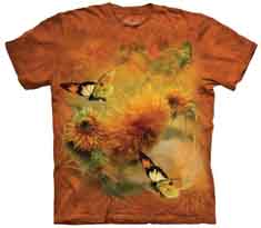Sunflowers And Butterflies T-Shirt