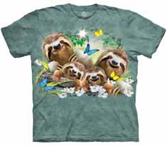 Sloth Family Selfie T-Shirt